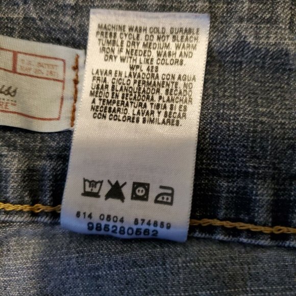 Levi's Strauss Signature Jeans Misses Size 14 Womens Light Blue - Picture 9 of 9